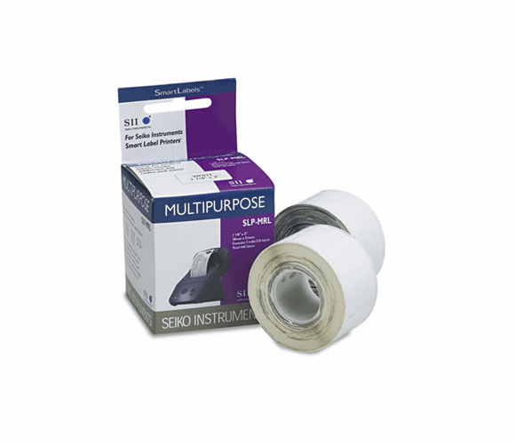 SKPSLPMRL Self-Adhesive Multiuse Labels, 1-1/8 x 2, White, 440/Box By SEIKO INSTRUMENTS USA, INC.