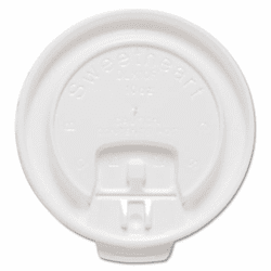 SLODLX10R Liftback & Lock Tab Cup Lids for Foam Cups, Fits 10 oz Trophy Cups, WE, 2000/CT By SOLO CUPS
