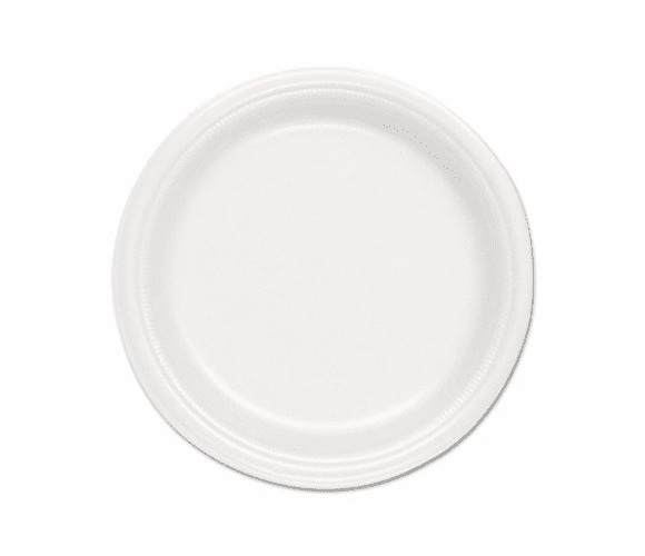 SLOFSF90007 Foam Plate, 9 Diameter, White, 125/Pack, 500/Carton By SOLO CUPS