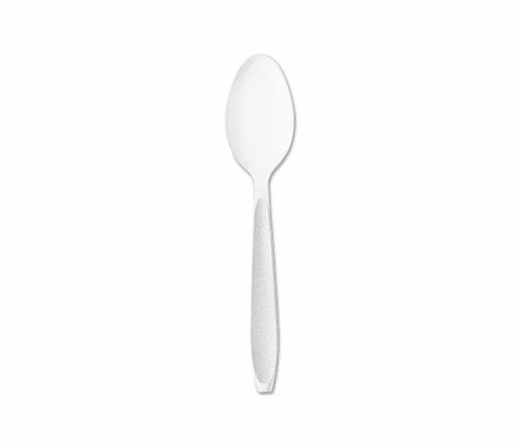 SLOHSWT0007 Impress Heavyweight Full-Length Polystyrene Cutlery, Teaspoon, White, 1000 By SOLO CUPS