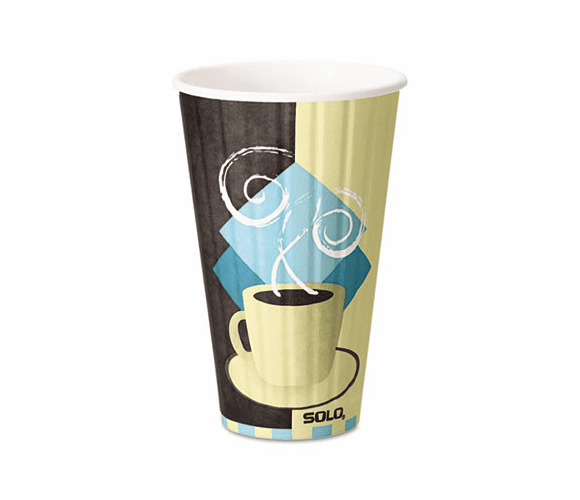 SLOIC16 Duo Shield Hot Insulated 16 oz Paper Cups, Beige, 525/Carton By SOLO CUPS