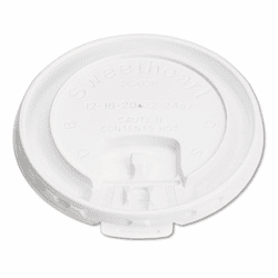 SLOLB3101 Liftback & Lock Tab Cup Lids for Foam Cups, 10 oz, White, 1000/Carton By SOLO CUPS