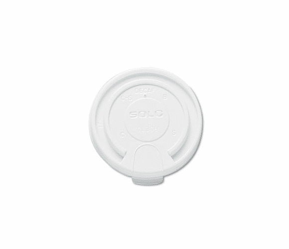 SLOLB3161 Liftback & Lock Tab Cup Lids for Foam Cups, 16 oz, White, 1000/Carton By SOLO CUPS