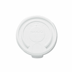 SLOLB3161 Liftback & Lock Tab Cup Lids for Foam Cups, 16 oz, White, 1000/Carton By SOLO CUPS