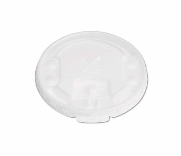 SLOLX2SBR Liftback & Lock Tab Cup Lids for Foam Cups, w/Straw Slot, Translucent, 2000/CT By SOLO CUPS