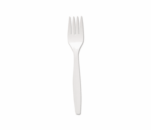 SLOMOWF0007 Regal Mediumweight Cultery, Full-Size, Fork, White, 1000/Carton By SOLO CUPS