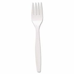 SLOMOWF0007 Regal Mediumweight Cultery, Full-Size, Fork, White, 1000/Carton By SOLO CUPS