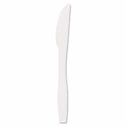SLOMOWK0007 Regal Mediumweight Cultery, Full-Size, Knife, White, 1000/Carton By SOLO CUPS