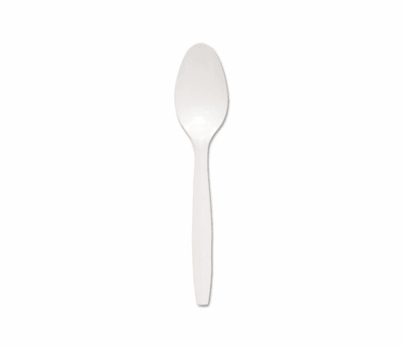 SLOMOWT0007 Regal Mediumweight Cultery, Full-Size, Teaspoon, White, 1000/Carton By SOLO CUPS