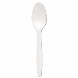 SLOMOWT0007 Regal Mediumweight Cultery, Full-Size, Teaspoon, White, 1000/Carton By SOLO CUPS