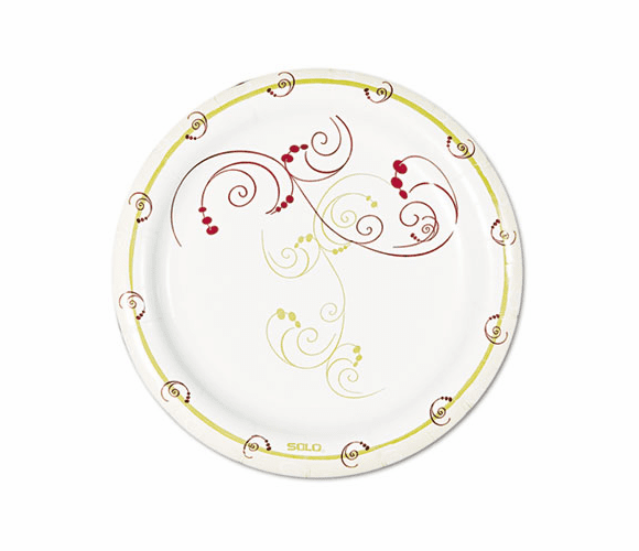 SLOMP6J8001CT Symphony Paper Dinnerware, Mediumweight Plate, 6", Tan, 1000 per Carton By SOLO CUPS