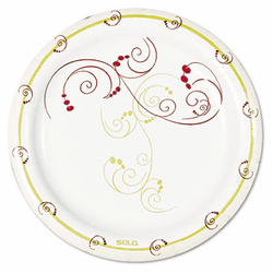 SLOMP6J8001CT Symphony Paper Dinnerware, Mediumweight Plate, 6", Tan, 1000 per Carton By SOLO CUPS