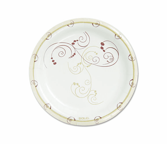 SLOMP9J8001CT Symphony Paper Dinnerware, Mediumweight Plate, 8.5", Tan, 500/Carton By SOLO CUPS
