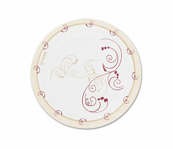 SLOMWP6SYMPK Symphony Paper Dinnerware, Mediumweight Plate, 6", Tan, 250/Pack By SOLO CUPS