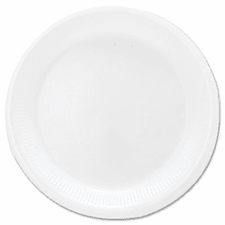 SLORS6BPYWPK Mediumweight Foam Dinnerware, Plates, 6" Diameter, White, 125/Pack By SOLO CUPS