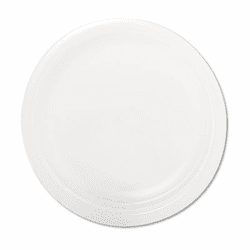 SLORSF90007PK Foam Plate, 9" Diameter, White, 125/Pack By SOLO CUPS