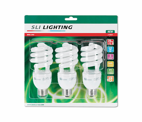 SLT26173 Spiral, Soft White Energy Saver Compact Fluorescent Bulb, 23 Watts By HAVELLS