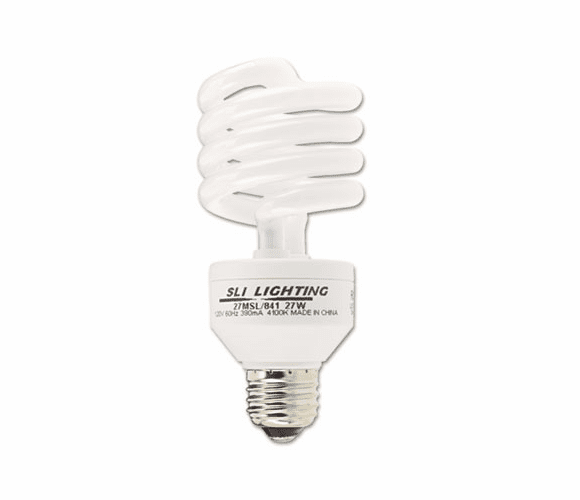 SLT26175 Compact Fluorescent Bulb, 27 Watt,T3 Spiral, Cool White By HAVELLS