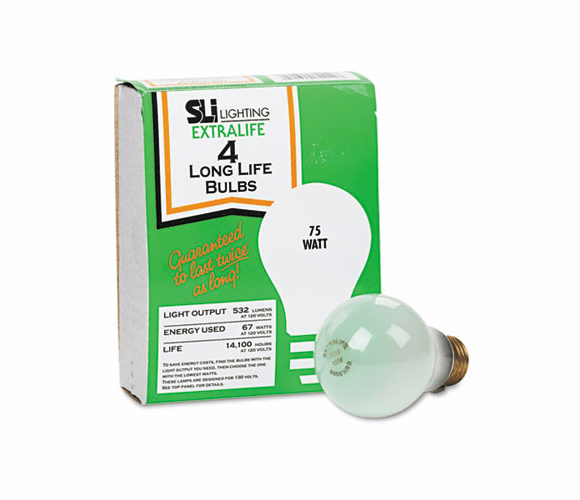 SLT60012 Incandescent Bulbs, 75 Watts, 4/Pack By HAVELLS