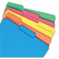 SMD10229 Interior File Folders, 1/3 Cut Top Tab, Letter, Assorted, 100/Box By SMEAD MANUFACTURING CO.