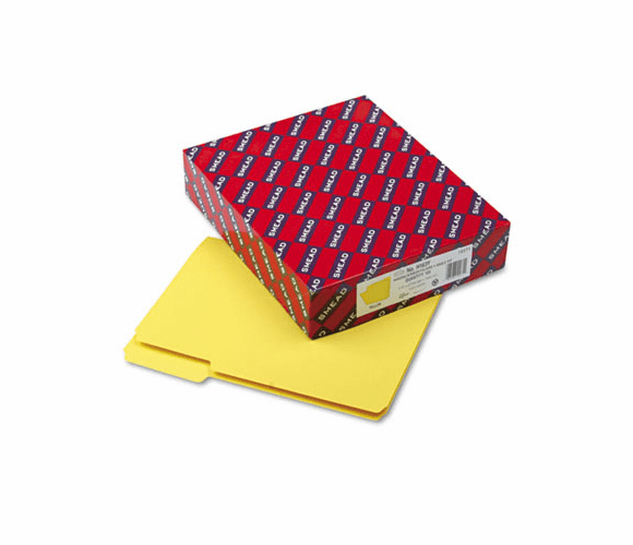 SMD10271 Interior File Folders, 1/3 Cut Top Tab, Letter, Yellow, 100/Box By SMEAD MANUFACTURING CO.