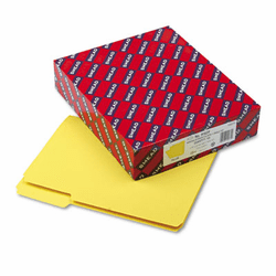 SMD10271 Interior File Folders, 1/3 Cut Top Tab, Letter, Yellow, 100/Box By SMEAD MANUFACTURING CO.