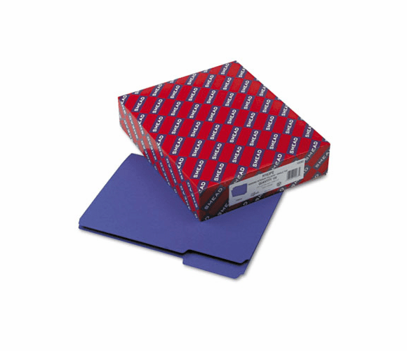 SMD10283 Interior File Folders, 1/3 Cut Top Tab, Letter, Purple, 100/Box By SMEAD MANUFACTURING CO.