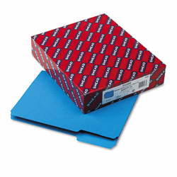 SMD10287 Interior File Folders, 1/3 Cut Top Tab, Letter, Sky Blue, 100/Box By SMEAD MANUFACTURING CO.