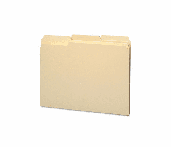 SMD10314 WaterShed File Folders, 1/3 Cut Top Tab, Letter, Manila, 100/Box By SMEAD MANUFACTURING CO.