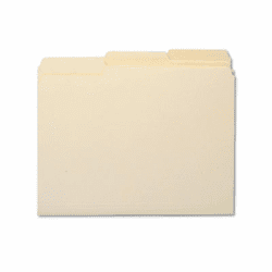 SMD10338 Antimicrobial One-Ply File Folders, 1/3 Cut Top Tab, Letter, Manila, 100/Box By SMEAD MANUFACTURING CO.