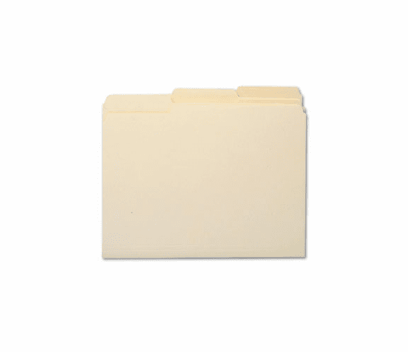 SMD10338 Antimicrobial One-Ply File Folders, 1/3 Cut Top Tab, Letter, Manila, 100/Box By SMEAD MANUFACTURING CO.