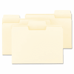 SMD10395 SuperTab Guide Height Reinforced Folders, Top Tab, Letter, Manila, 100/Box By SMEAD MANUFACTURING CO.