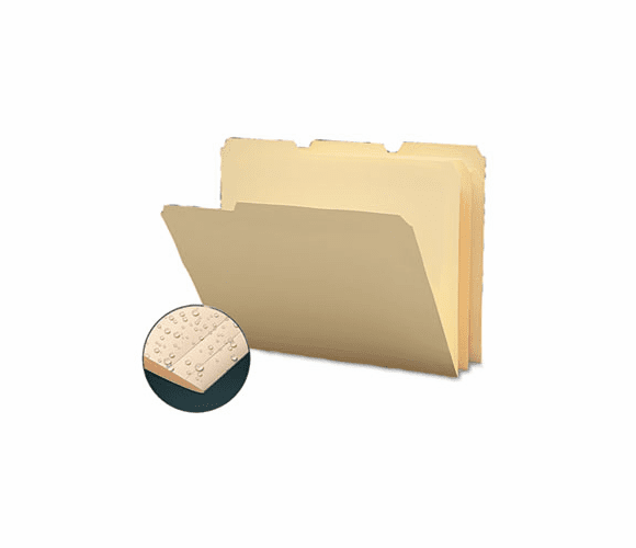 SMD10510 Tear/Moisture-Resist Poly File Folders, 1/3 Cut Top Tab, Letter, Manila, 12/Pack By SMEAD MANUFACTURING CO.
