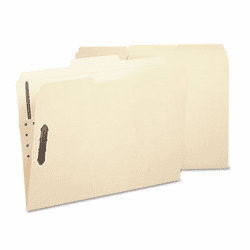 SMD10545 Acid-Free Poly Folder, Two Fasteners, 1/3 Cut Top Tab, Letter, Manila, 24/Box By SMEAD MANUFACTURING CO.