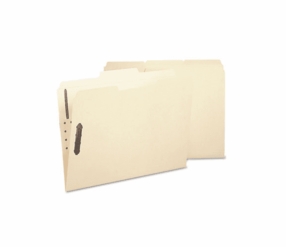 SMD10545 Acid-Free Poly Folder, Two Fasteners, 1/3 Cut Top Tab, Letter, Manila, 24/Box By SMEAD MANUFACTURING CO.
