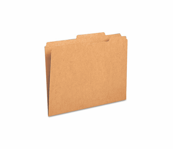 SMD10776 Kraft File Folder, 2/5 Cut Right, Two-Ply Top Tab, Letter, Kraft, 100/Box By SMEAD MANUFACTURING CO.