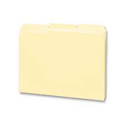SMD11534 File Folders, 1/3 Cut, Double-Ply Top Tabs, Letter, Manila, 12/Pack By SMEAD MANUFACTURING CO.