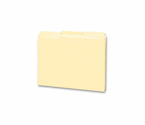 SMD11534 File Folders, 1/3 Cut, Double-Ply Top Tabs, Letter, Manila, 12/Pack By SMEAD MANUFACTURING CO.