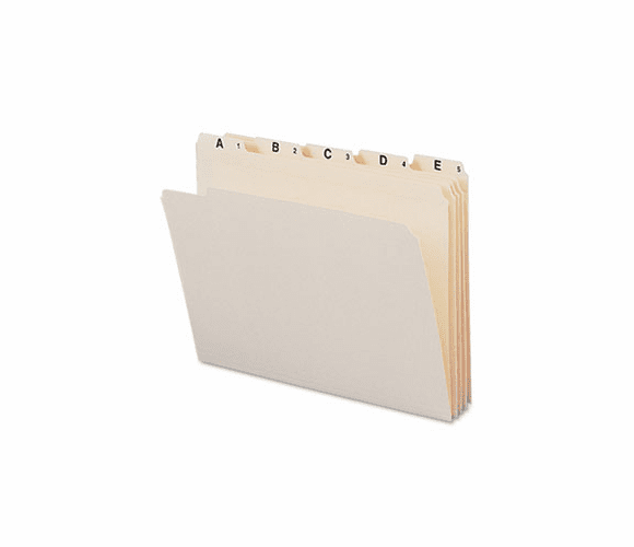 SMD11777 Indexed File Folders, 1/5 Cut, Indexed A-Z, Top Tab, Letter, Manila, 25/Set By SMEAD MANUFACTURING CO.