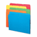 SMD11943 File Folders, 1/3 Cut Top Tab, Letter, Bright Assorted Colors, 100/Box By SMEAD MANUFACTURING CO.