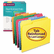 SMD11993 File Folders, 1/3 Cut, Reinforced Top Tab, Letter, Assorted, 100/Box By SMEAD MANUFACTURING CO.
