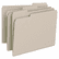 SMD12343 File Folders, 1/3 Cut Top Tab, Letter, Gray, 100/Box By SMEAD MANUFACTURING CO.