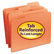 SMD12534 File Folders, 1/3 Cut, Reinforced Top Tab, Letter, Orange, 100/Box By SMEAD MANUFACTURING CO.