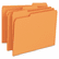 SMD12543 File Folders, 1/3 Cut Top Tab, Letter, Orange, 100/Box By SMEAD MANUFACTURING CO.