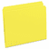 SMD12910 File Folders, Straight Cut, Reinforced Top Tab, Letter, Yellow, 100/Box By SMEAD MANUFACTURING CO.