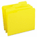 SMD12934 File Folders, 1/3 Cut, Reinforced Top Tab, Letter, Yellow, 100/Box By SMEAD MANUFACTURING CO.