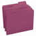 SMD13093 File Folders, 1/3 Cut Top Tab, Letter, Maroon, 100/Box By SMEAD MANUFACTURING CO.