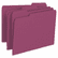 SMD13093 File Folders, 1/3 Cut Top Tab, Letter, Maroon, 100/Box By SMEAD MANUFACTURING CO.