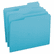 SMD13143 File Folders, 1/3 Cut Top Tab, Letter, Teal, 100/Box By SMEAD MANUFACTURING CO.