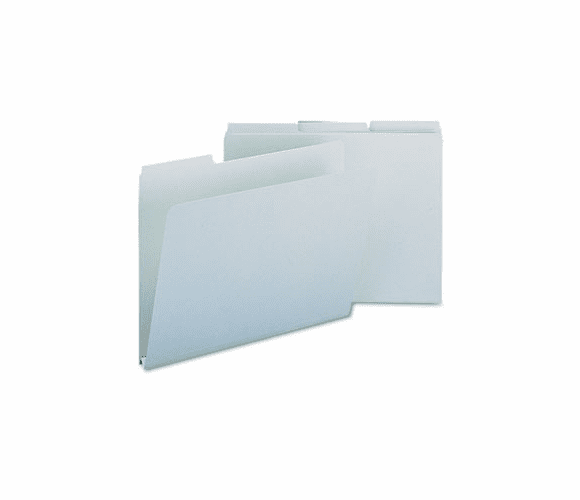 SMD13230 Recycled Folder, One Inch Expansion, 1/3 Top Tab, Letter, Gray Green, 25/Box By SMEAD MANUFACTURING CO.